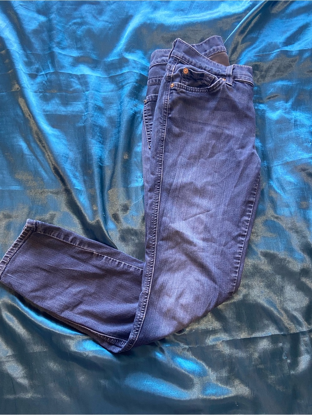 Womens Indigo Blue Capri, light weight, Casual Jeans